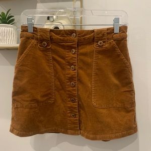 Corduroy pencil skirt